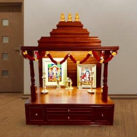 Divine Wood N Crafts - Custom Pooja Mandir-Pooja Mandir for home