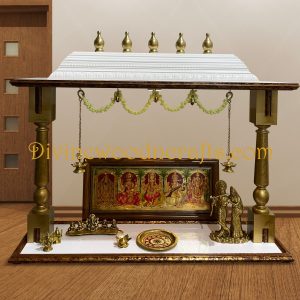 48″ Wooden Pooja Temple