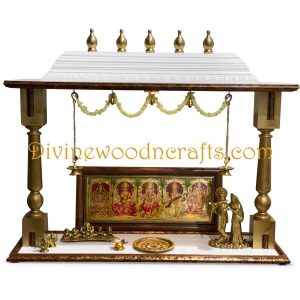 48″ Wooden Pooja Temple 2