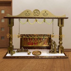 48″ Wooden Pooja Temple 1